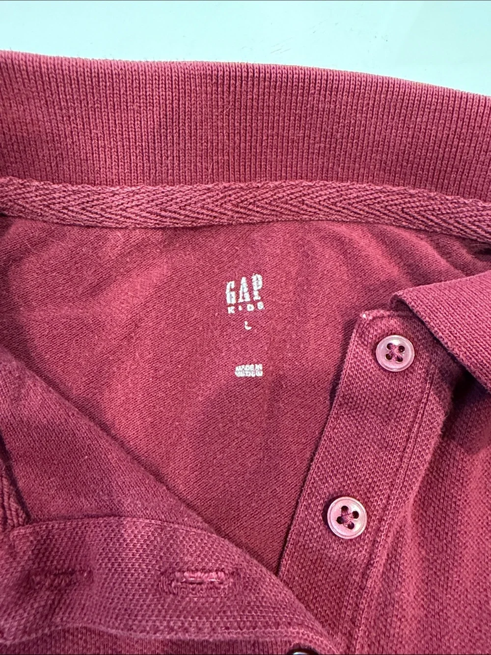GAP Kids Deep Burgundy Polo